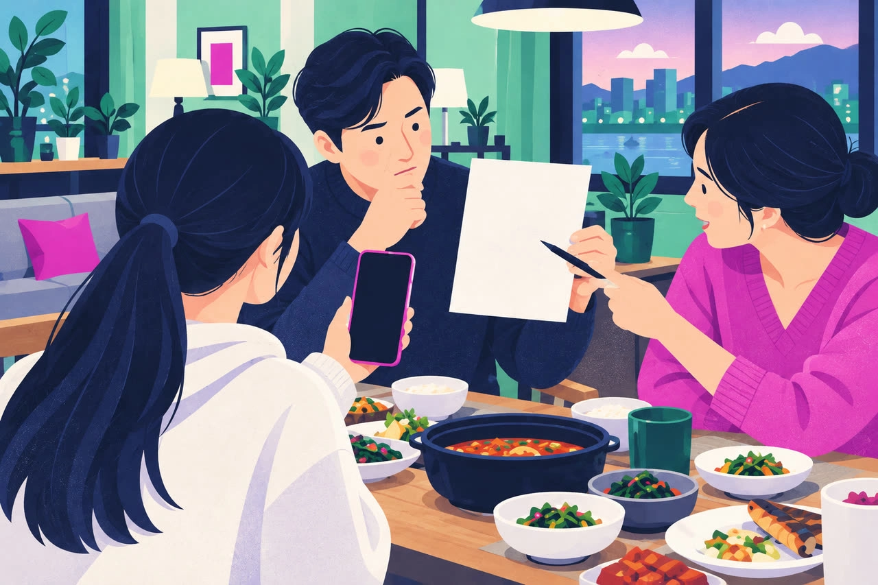 가족이 함께 확인하는 휴대폰 요금 고지서